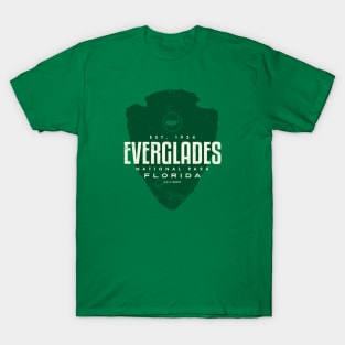 Everglades National Park - Green Alligator Arrowhead T-Shirt